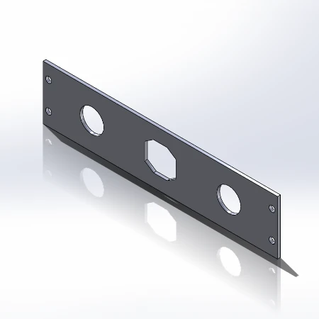 [FP-USB-2DC] - 2" faceplate DC Outlet / USB Cutouts Electronics Included