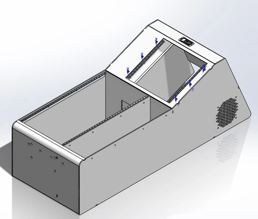 [CC-WBBP25-FS] - Universal 25" Wide-Body Floor Shift Console with Open Storage
