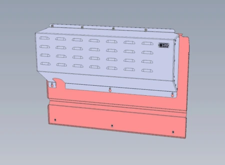 [EM-21F1-ECOVER-2ROW] - 2021+ Ford F150 Single Cell Rear Electronics Cover