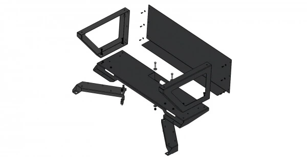 [SBX-5006] - Raised Modular Storage Drawer Mount for 2020-2024 Ford Interceptor Utility