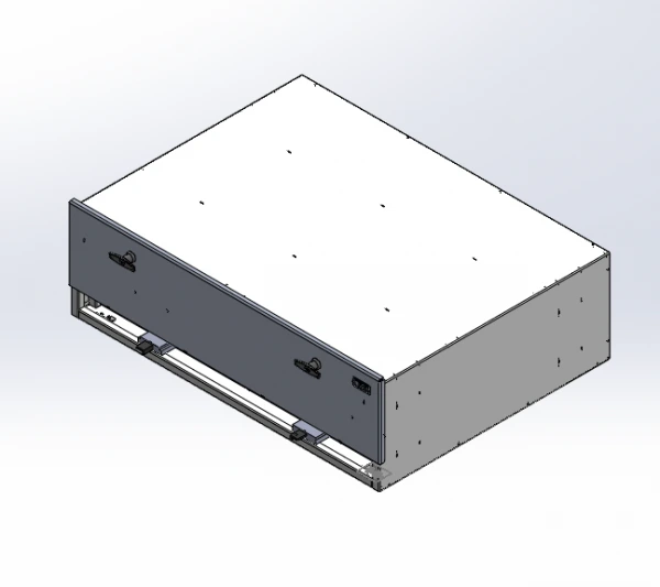 [CP-TRAY-403012] - Storage Vault, 40" W x 30" L x 12" H with two draw-tight locking handles and sliding tray