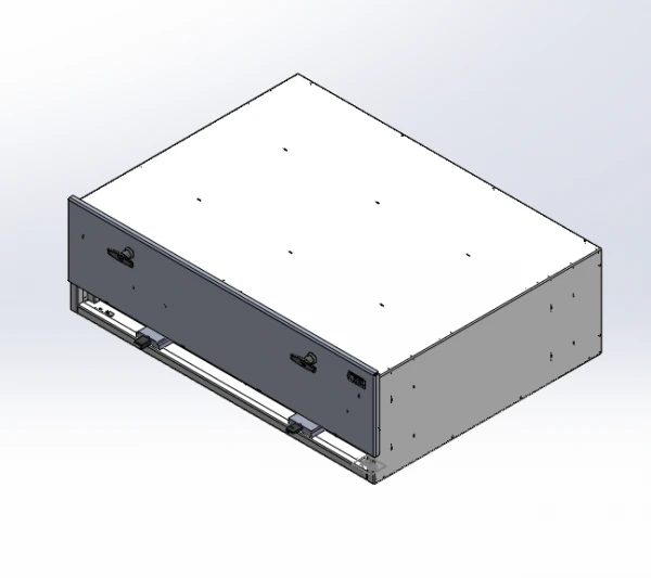 [CP-TRAY-403012] - Storage Vault, 40" W x 30" L x 12" H with two draw-tight locking handles and sliding tray