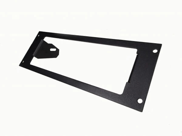[C-EB30-KNX-1P-A] - DISCONTINUED – Angled 1-Piece Equipment Mounting Bracket, 3" Mounting Space, Fits Kenwood radios