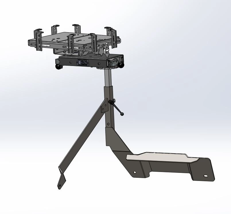 [CM-PSDR-SL-LT17] - Dodge RAM Passenger Seat Computer Mount with Rotating & Extendable Slide-Arm & Standard Laptop Tray