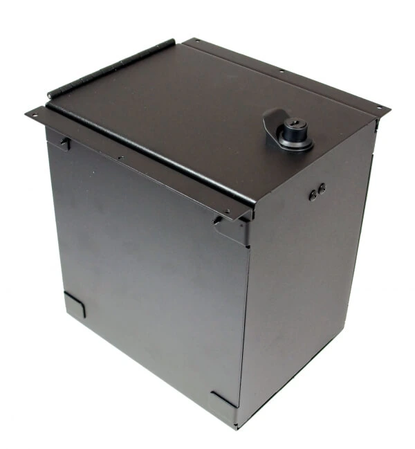 [C-AP-0995-L] - OBSOLETE – 9" Accessory Pocket W/Hinged Lid & Lock, 9.5" Deep