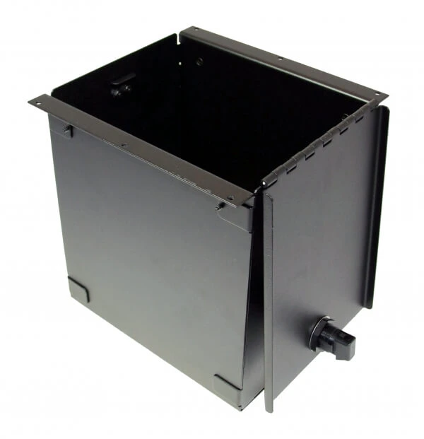 [C-AP-0995-L] - OBSOLETE – 9" Accessory Pocket W/Hinged Lid & Lock, 9.5" Deep