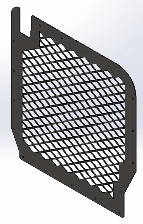[AC-FTV-H-SD-RW] - Ford 15 Passenger Low-Roof Transit Van Rear Hinged-Door Window Screen