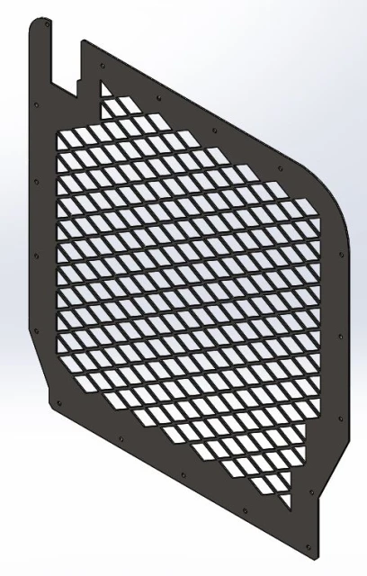 [AC-FTV-H-SD-RW] - Ford 15 Passenger Low-Roof Transit Van Rear Hinged-Door Window Screen