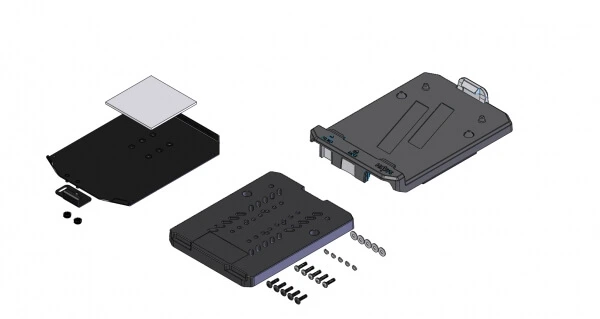 [C-KBM-204] - OBSOLETE – Keyboard Mounting Plate and Adaptor For Ikey SB-87-TP (thin) Series Keyboard