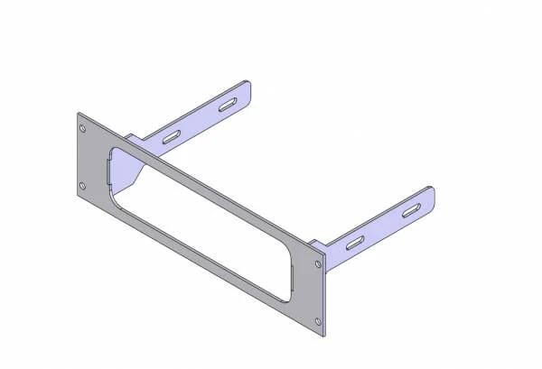 [C-EB25-A12-1P] - 1-Piece Equipment Mounting Bracket, 2.5" Mounting Space, Fits Icom America IC-A120 radio