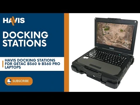 [DS-GTC-1206-3] - Cradle For Getac B360 and B360 Pro Laptops With Triple Pass-Thru Antenna Connections & External Power Supply