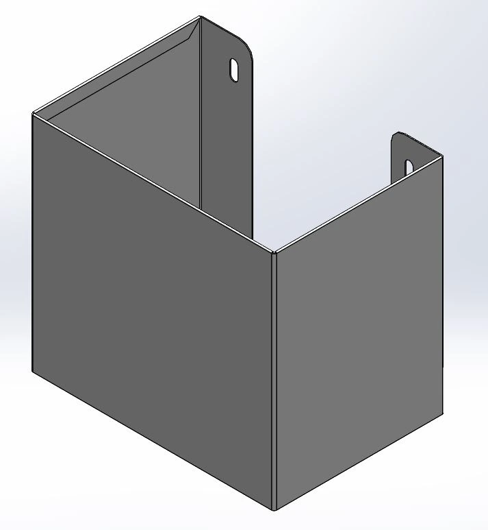 [AC-NIDA-90] - 6.5" External Open-Top Three-Sided Rear Console Storage Tray