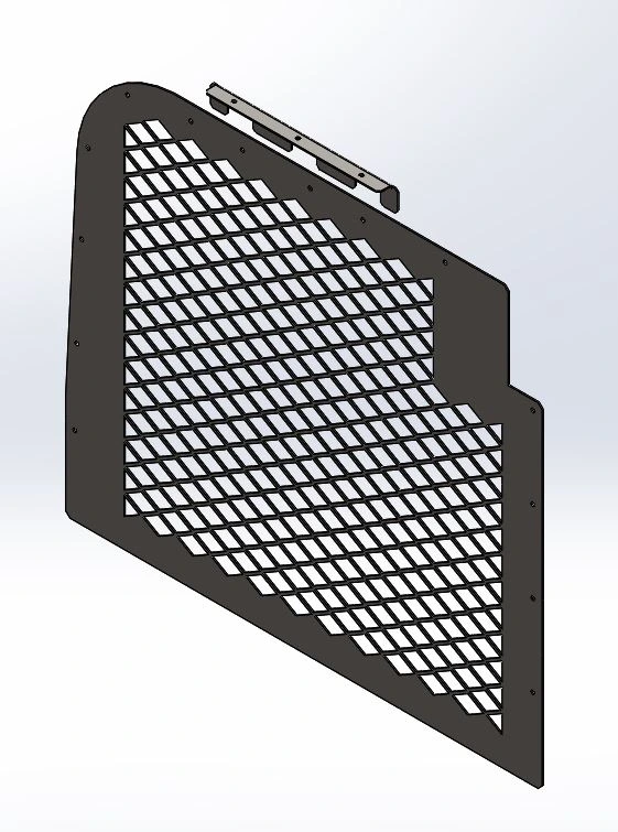 [AC-FTV-RD-PS] - Ford 15 Passenger Low-Roof Transit Van Driver-Side Rear Door Window Screen