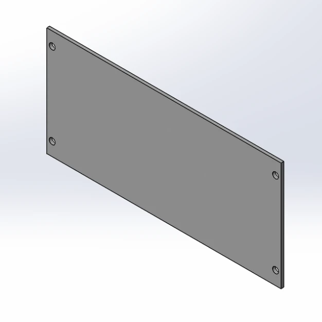 [FP-BLNK4] - 4" Blank Filler Plate