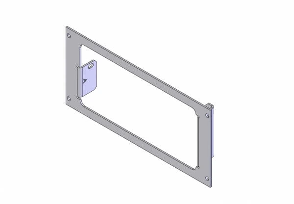 [C-EB40-SIS-1P] - OBSOLETE – 1-Piece Equipment Mounting Bracket, 4" Mounting Space, Fits SpeedTech IS-100 Intellisiren