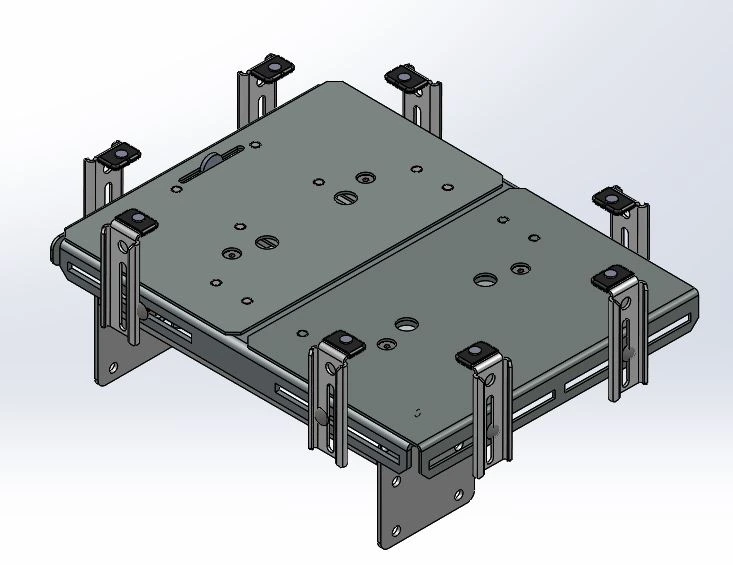 [CM-UMSH-SA-LT17] - Console Short Bracket U-Mount Computer Mount with Rotating Swing-Arm & Standard Laptop Tray