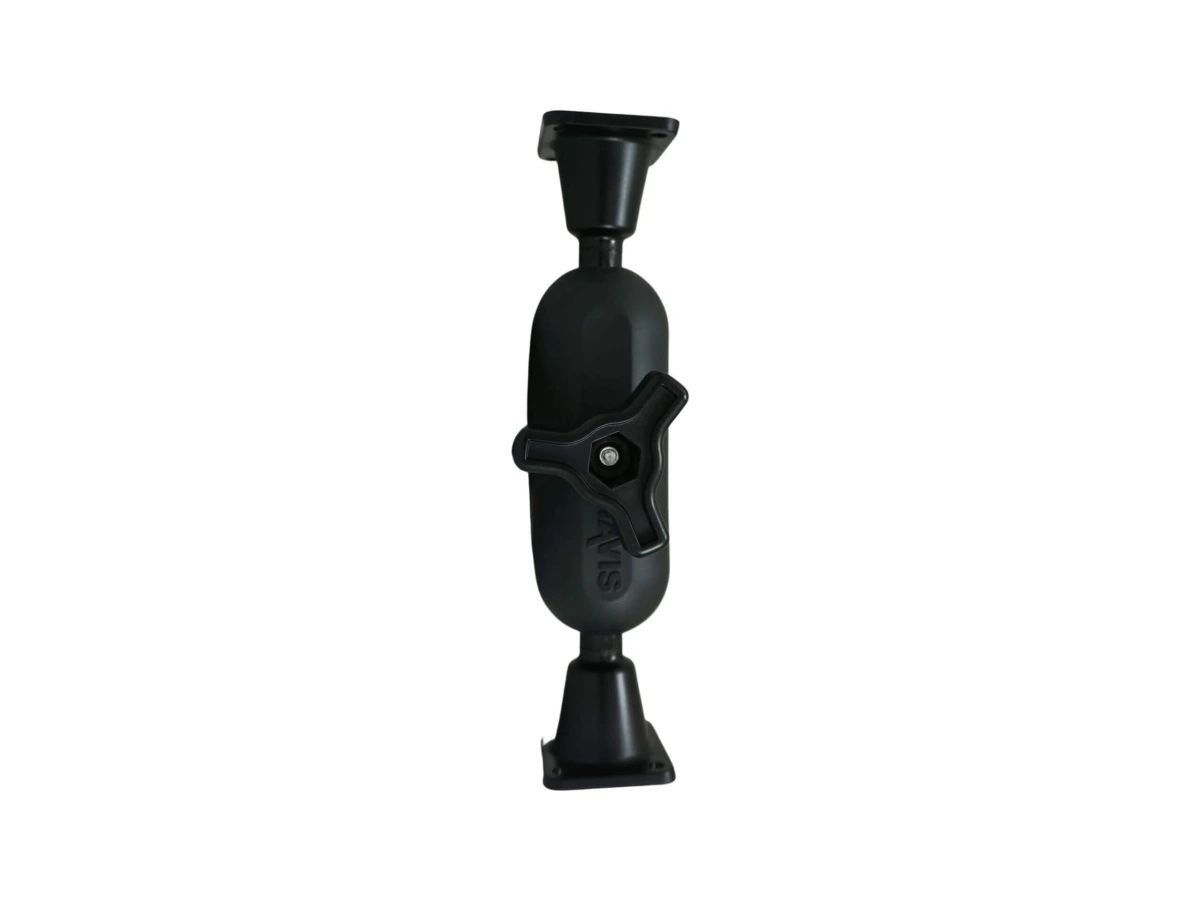 [DBM-1150-KS-0202] Dual Ball Mount with 1.50" Knob-Style Standard Housing, Two Long AMPS Plates