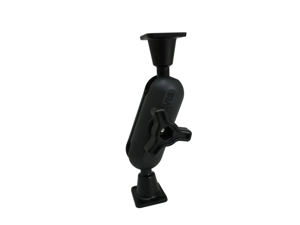 [DBM-1150-KS-0202] Dual Ball Mount with 1.50" Knob-Style Standard Housing, Two Long AMPS Plates