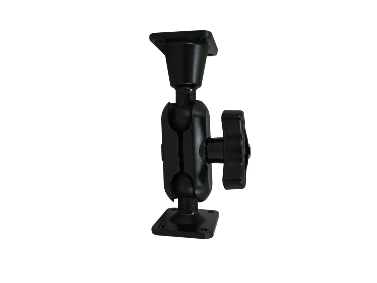 [DBM-1100-KS-0102] Dual Ball Mount with 1.00" Knob-Style Standard Housing, One Standard AMPS Plate & One Long AMPS Plate