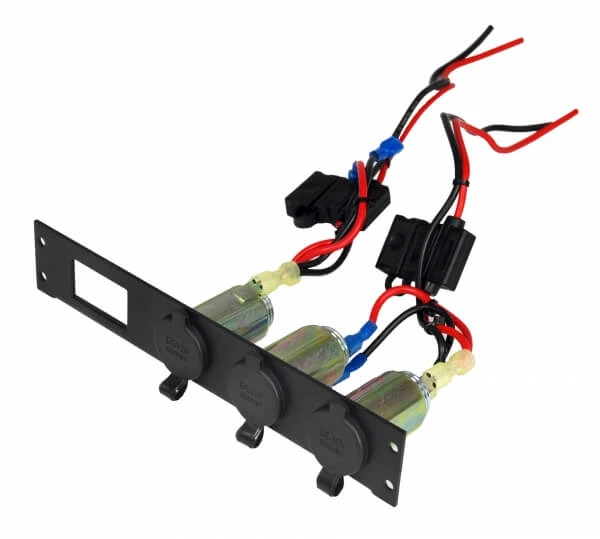 [C-LP3-PS1] - DISCONTINUED – 3 Lighter Plug Outlet W/ 1 Switch Cut Outs