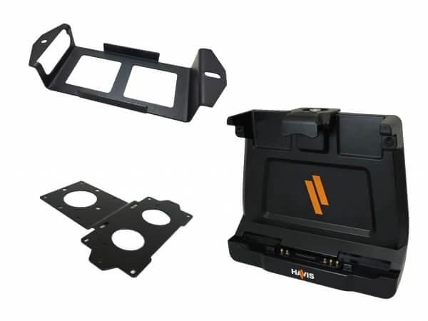 [PKG-DS-GTC-1303-3] - Package – Cradle for Getac ZX10 Tablet With Triple Pass-Thru Antenna Connections & Power Supply Mounting B