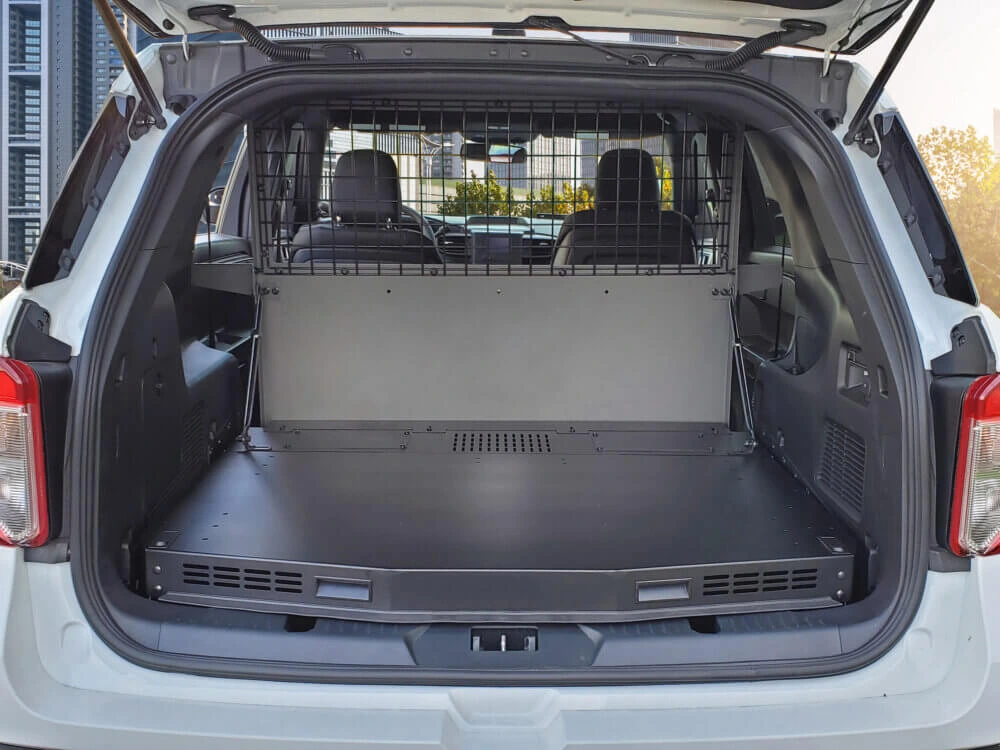 [PKG-TTP-INUT-1201-4] Premium Package – Raised Fold-Up Equipment Tray & Cargo Plate with 200 lbs Lift Struts for 2020-2024 Ford