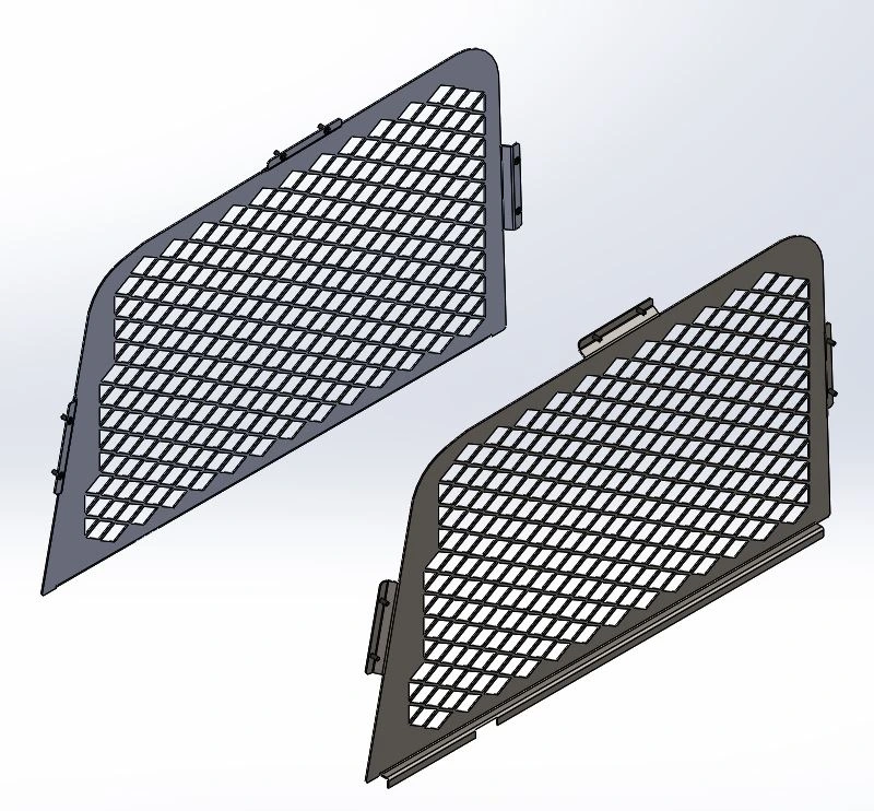 Chevy Tahoe Driver and Passenger Side Diamond Punched Window Gua