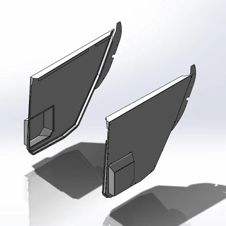 [DP-UV20-SET] - 2020+ Ford Police Interceptor / Civilian Explorer Driver & Passenger-side Door Panels