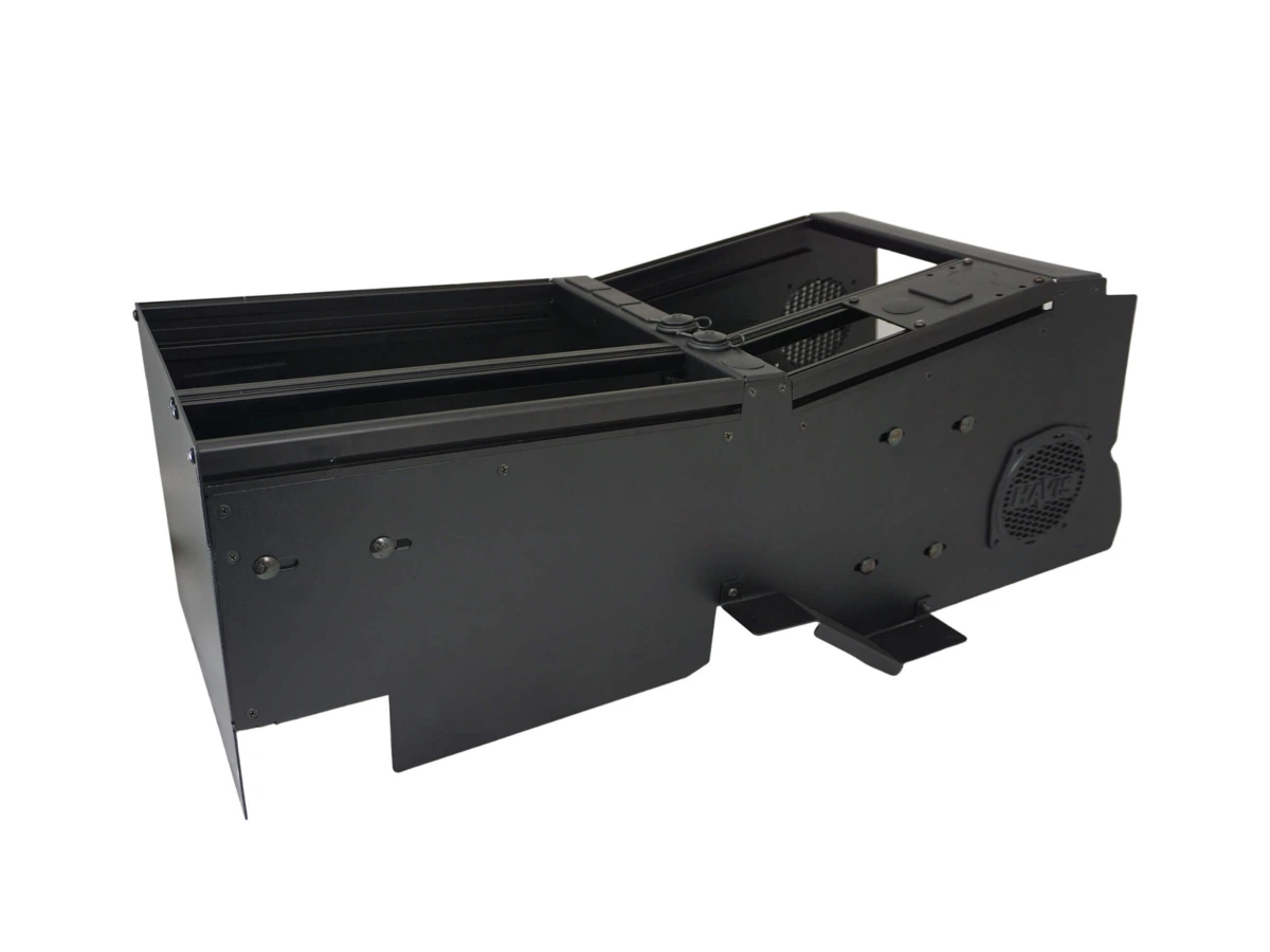 [C-VSW-1014-RAM] Vehicle-Specific 24" Wide Angled Console for 2022-2024 RAM DJ 2500 without Manual Transfer case shifter and OEM