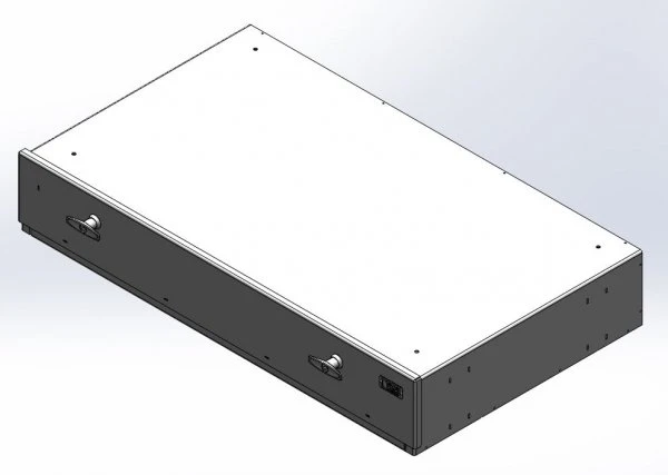 [CP-AL-GUNBOX-MS] - Storage Vault, 39" W x 22" L x 6" H Single Drawer with Draw-tight Locking Handles