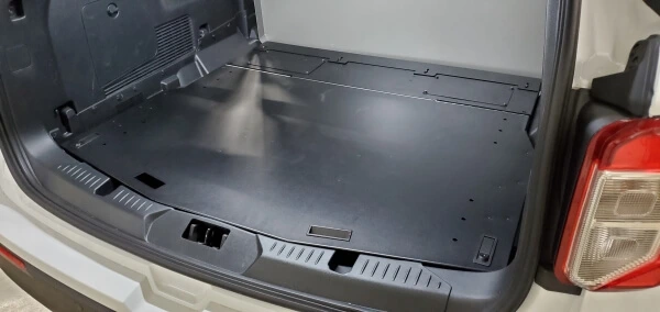 [C-TTP-INUT-1200] - OBSOLETE – 2020-2022 Ford Interceptor Utility Premium Low-Profile Fold-Up Cargo Plate with 200 lbs Lift Stru