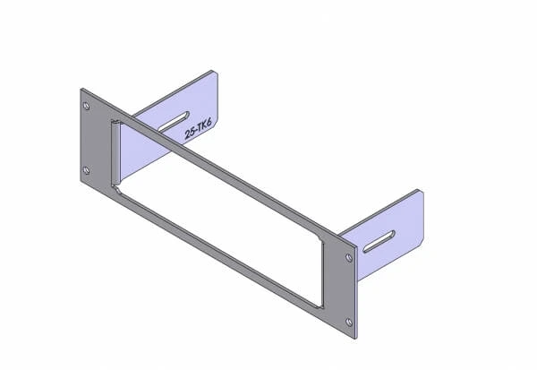 [C-EB25-TK6-1P] - OBSOLETE – 1-Piece Equipment Mounting Bracket, 2.5" Mounting Space, Fits Kenwood TK-6110