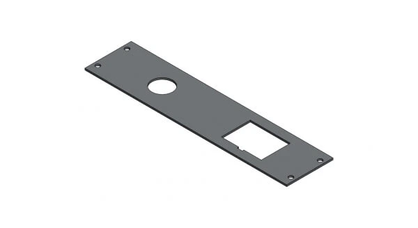 [C-EB20-USB-1P] - 1-Piece Equipment Mounting Bracket, 2" Mounting Space For 2020-2024 Ford Interceptor Utility Lighter Plug & OE