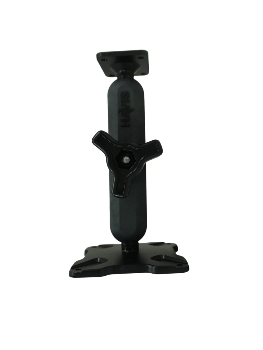 [DBM-1100-KL-0103] Dual Ball Mount with 1.00" Knob-Style Long Housing, One Standard AMPS Plate & One Standard VESA 75 Plate