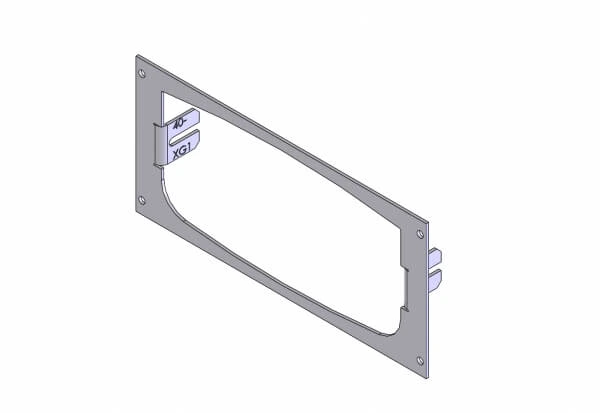 [C-EB40-XG1-1P] - 1-Piece Equipment Mounting Bracket, 4.0" Mounting Space, Fits Harris Unity XG-100M Radio