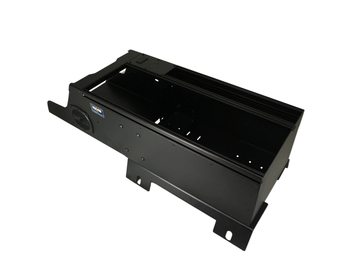 [C-VSW-2600-SILV] - Vehicle-Specific 26" Wide Flat Console for 2019-2024 Chevrolet Silverado and GMC Sierra