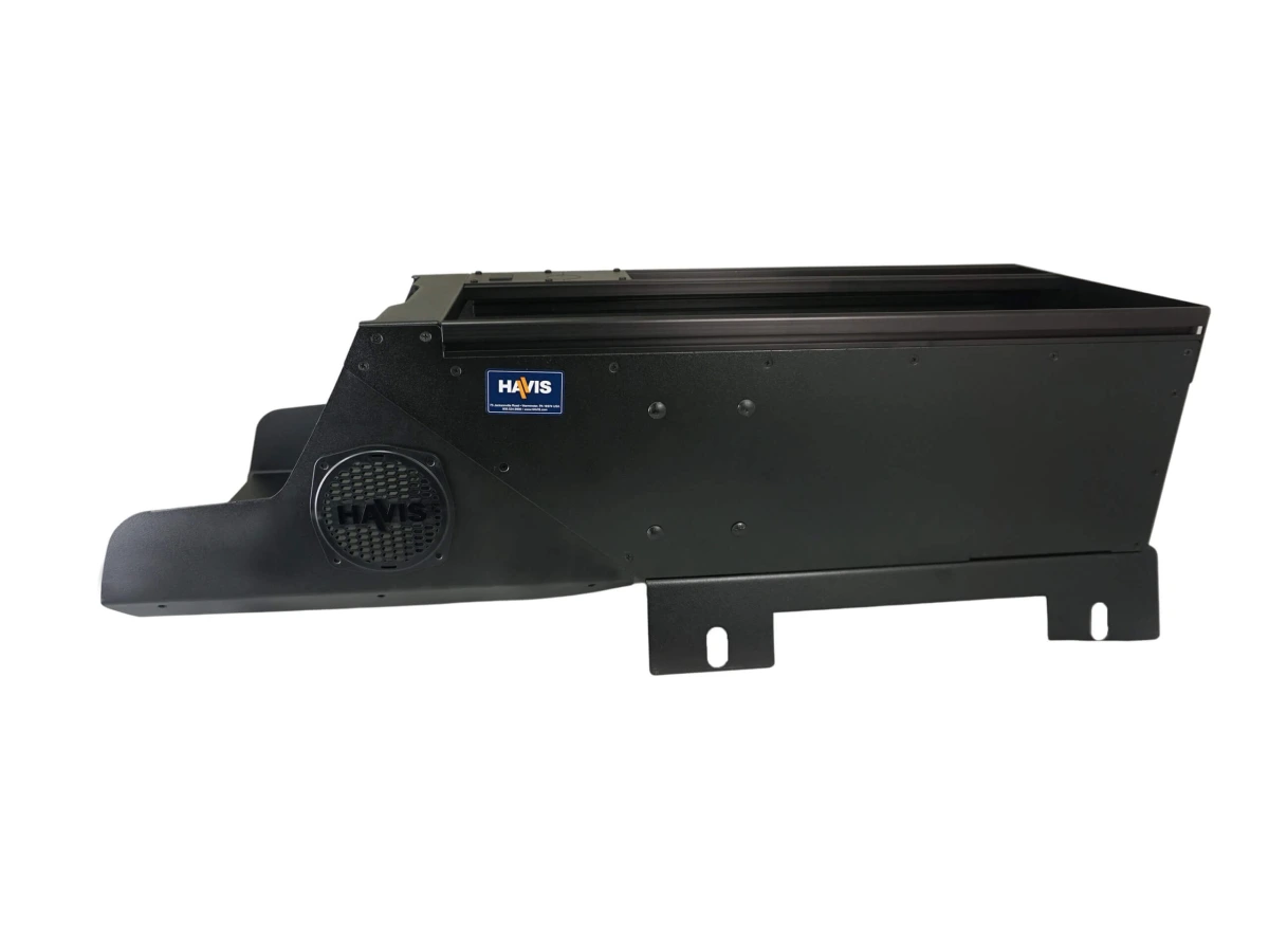 [C-VSW-2600-SILV] - Vehicle-Specific 26" Wide Flat Console for 2019-2024 Chevrolet Silverado and GMC Sierra