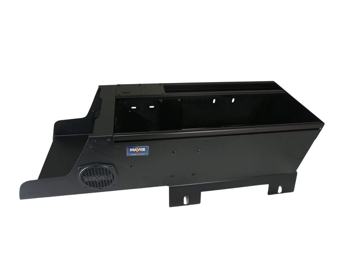 [C-VSW-2600-SILV] - Vehicle-Specific 26" Wide Flat Console for 2019-2024 Chevrolet Silverado and GMC Sierra