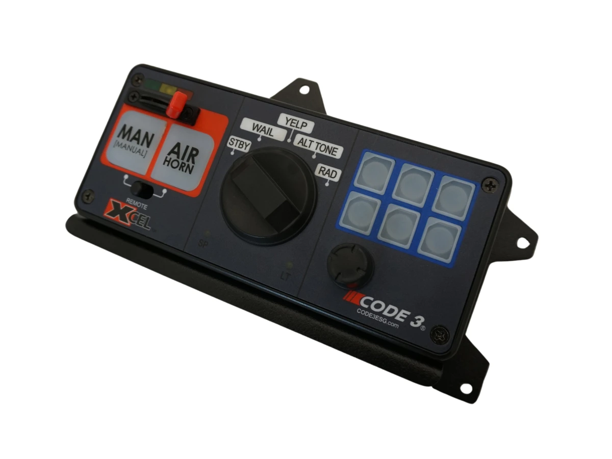 [C-EBX-C3-3] Equipment Bracket Kit for VSX Consoles Front Tray Siren Light Control – Code 3 XCEL™ 3492R Siren