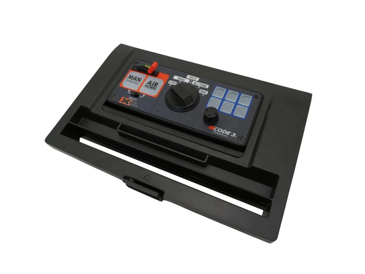 [C-EBX-C3-3] Equipment Bracket Kit for VSX Consoles Front Tray Siren Light Control – Code 3 XCEL™ 3492R Siren