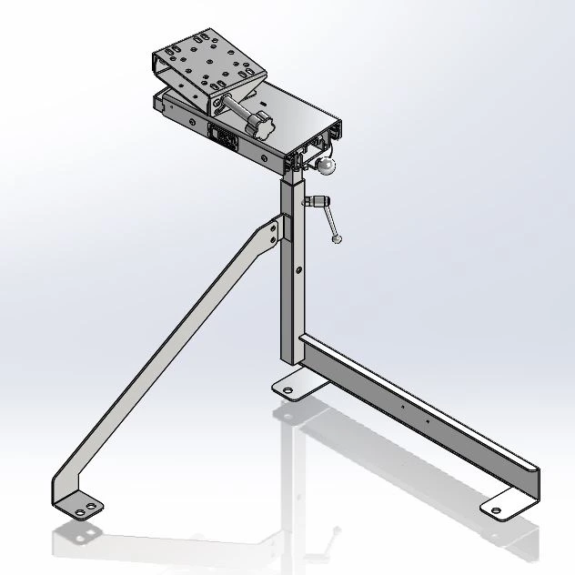 [CM-PSCH-SL-LED] - Dodge Charger Passenger Seat Computer Mount with Rotating & Extendable Slide-Arm