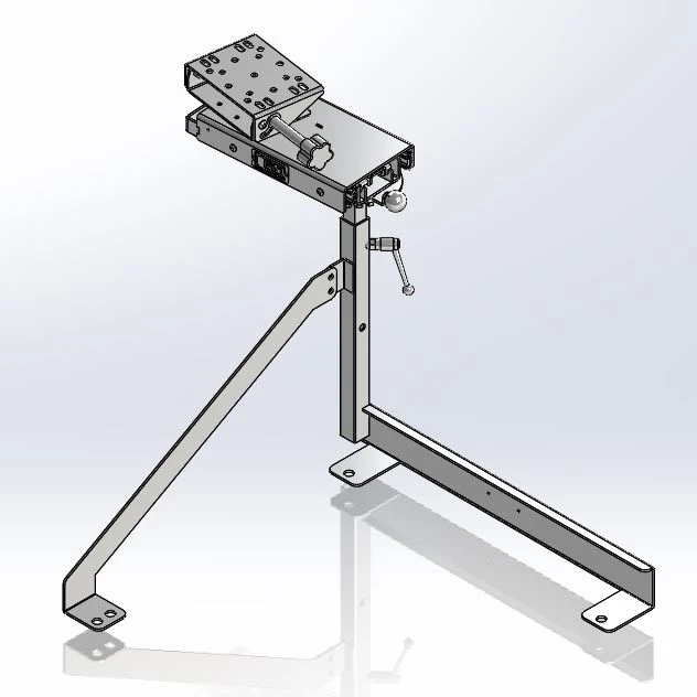 [CM-PSCH-SL-LED] - Dodge Charger Passenger Seat Computer Mount with Rotating & Extendable Slide-Arm