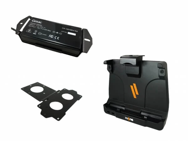 [PKG-DS-GTC-1106] - Package – Cradle For Getac UX10 Tablet With External Power Supply & Power Supply Mounting Bracket