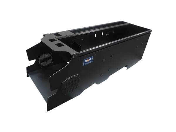 [C-VSW-3000-F150-2] - DISCONTINUED – 12.5" Wide Flat 30" Vehicle-Specific Console for 2021-2024 Ford F-150 Police Responder