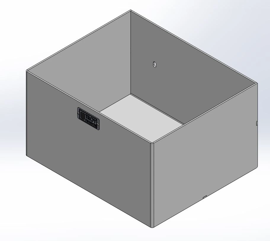 [AC-WB-BOX11] - 11" External Open-top Storage Box for Wide-Body Consoles