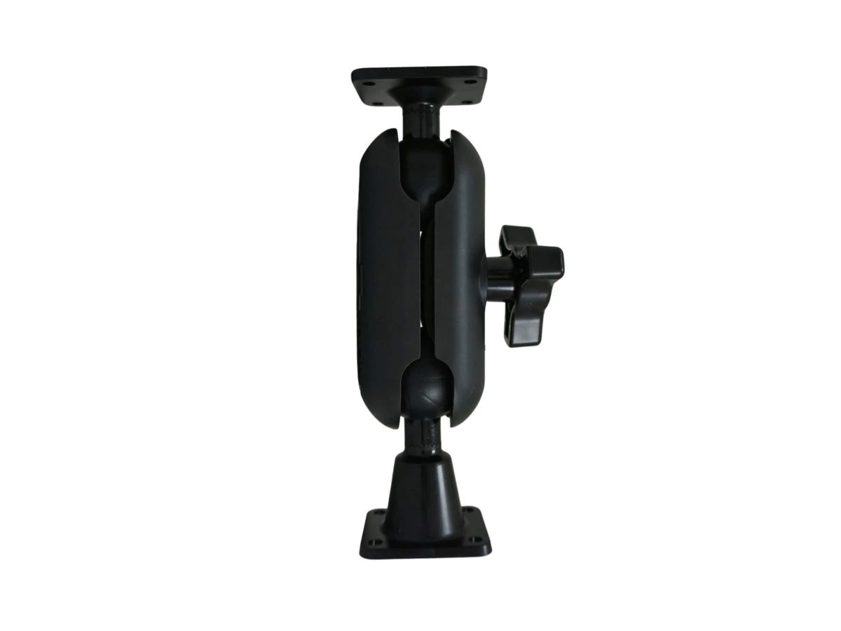 [DBM-1150-KS-0102] Dual Ball Mount with 1.50" Knob-Style Standard Housing, One Standard AMPS Plate & One Long AMPS Plate