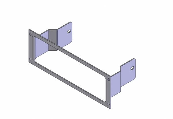 [C-EB30-MCS-1P] - OBSOLETE – 1-Piece Equipment Mounting Bracket, 3" Mounting Space, Fits Motorola MCS2000 Self-contained Model 2