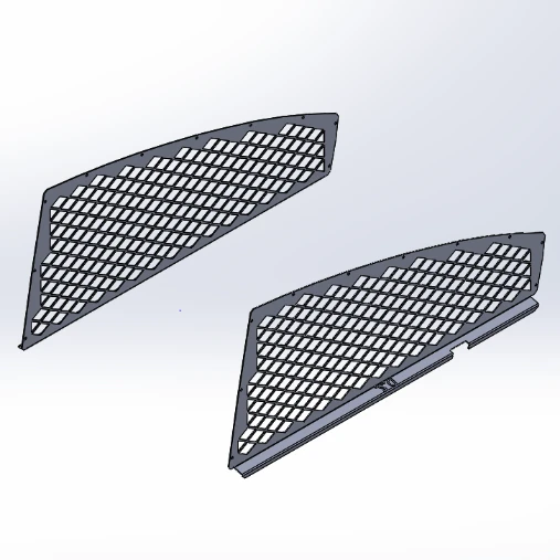 [AC-CH11-SET] - Dodge Charger Driver and Passenger Side Diamond Punched Window Guards