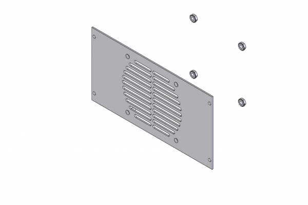 [C-EB45-SPK-1P] - OBSOLETE – 1-Piece Equipment Mounting Bracket, 4.5" Mounting Space for Radio Speaker Mounting