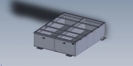 [CP-2D-485616-WR] - Storage Vault for Trucks -Two Drawer Weather Resistant Box 48"W x 56" L x 16"H